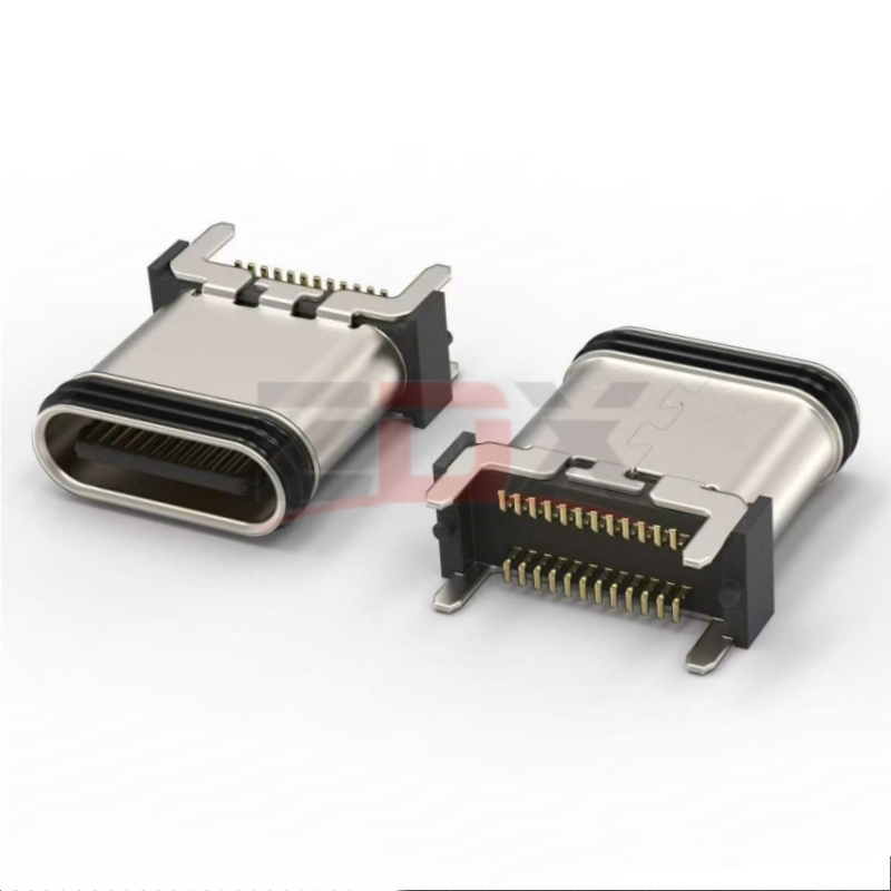 TYPE-C24P防水母座立贴L=10.0MM