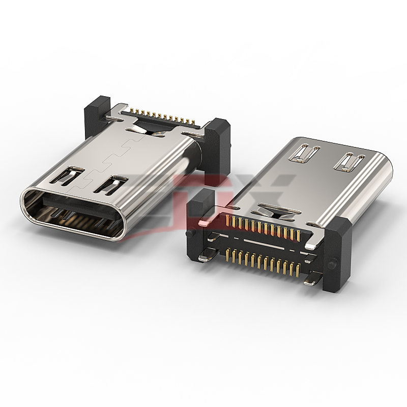 TYPEC24P母座立贴高频40GB