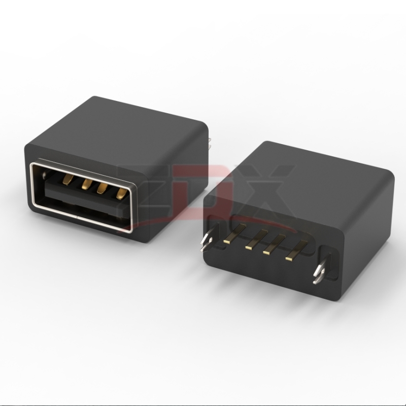 2.0USB防水母座立插