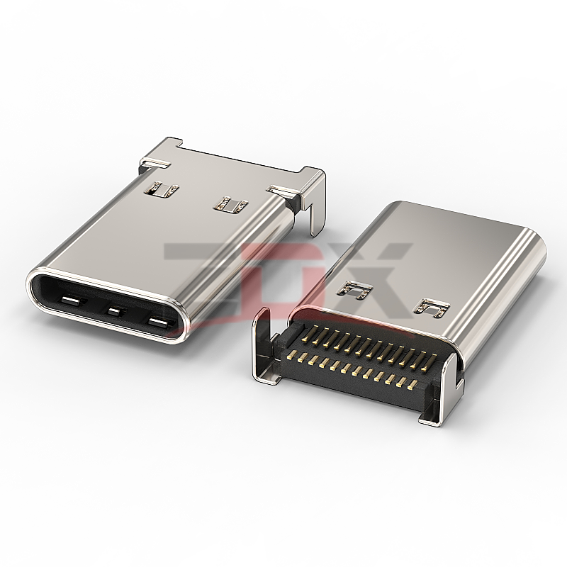 TYPE-C24P公头双贴片L=13.75MM