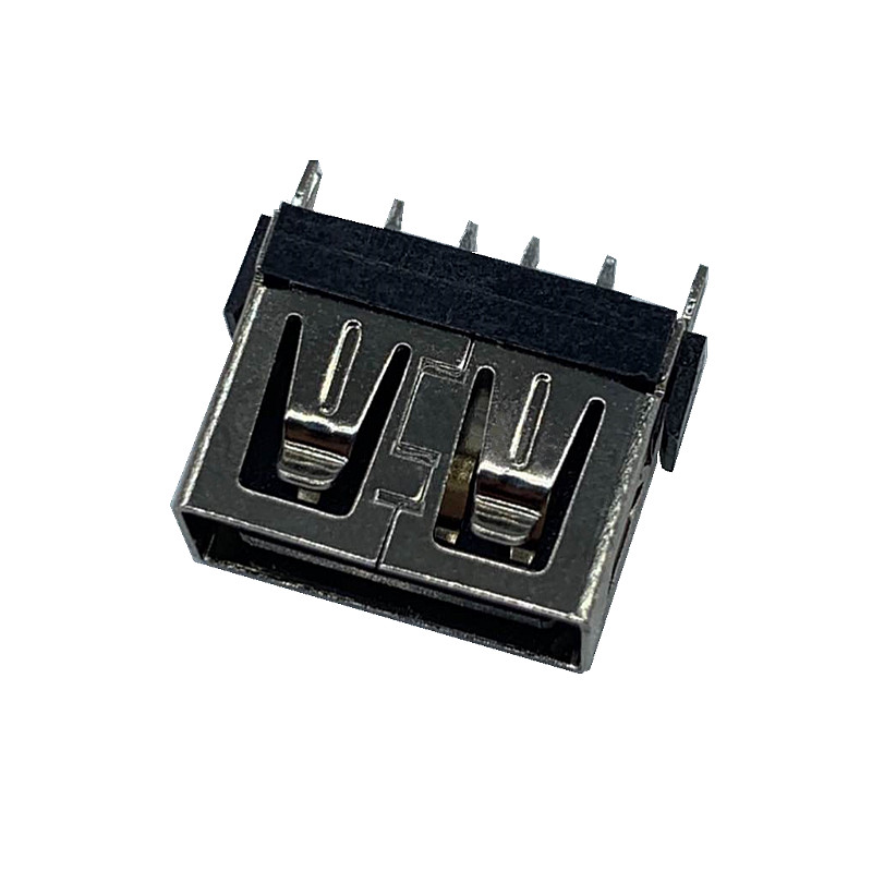 大电流USB连接器 AF180度母座插板短体10.0无卷边