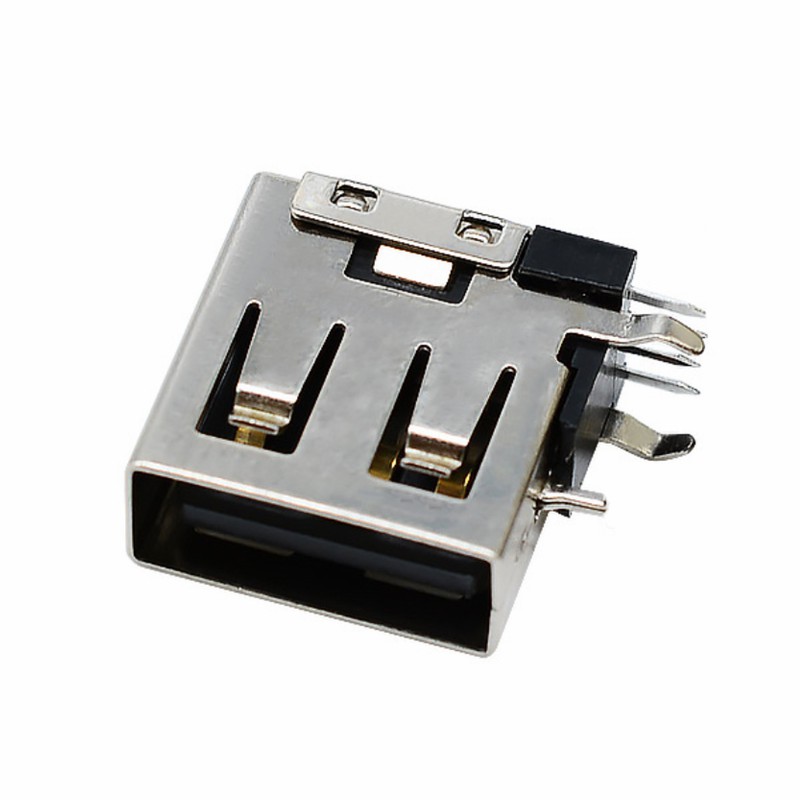 USB连接器 AF 母座10.0短体侧插90度插板直边